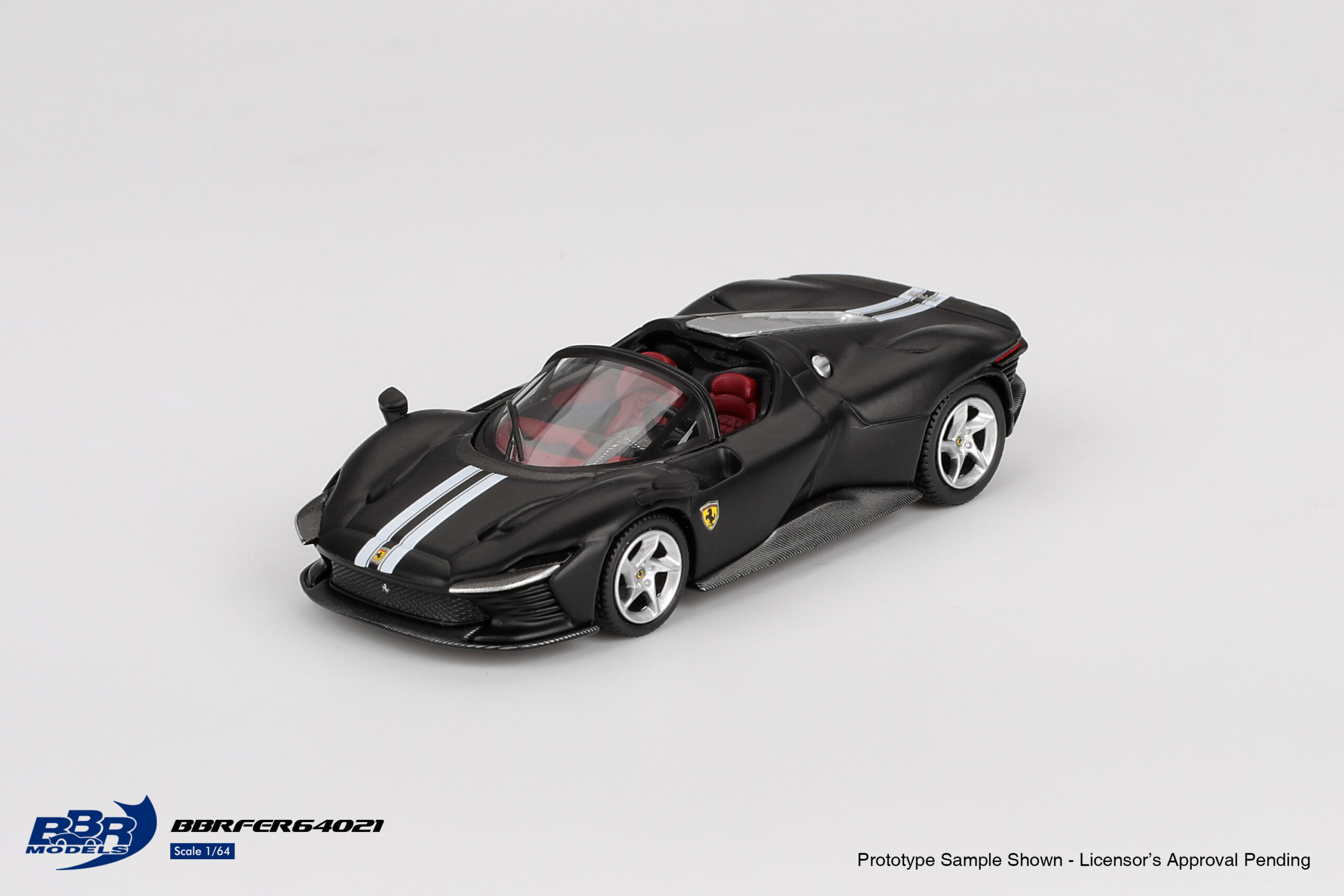 BBR Models Ferrari Daytona SP3 Matt Black BRBFER64021